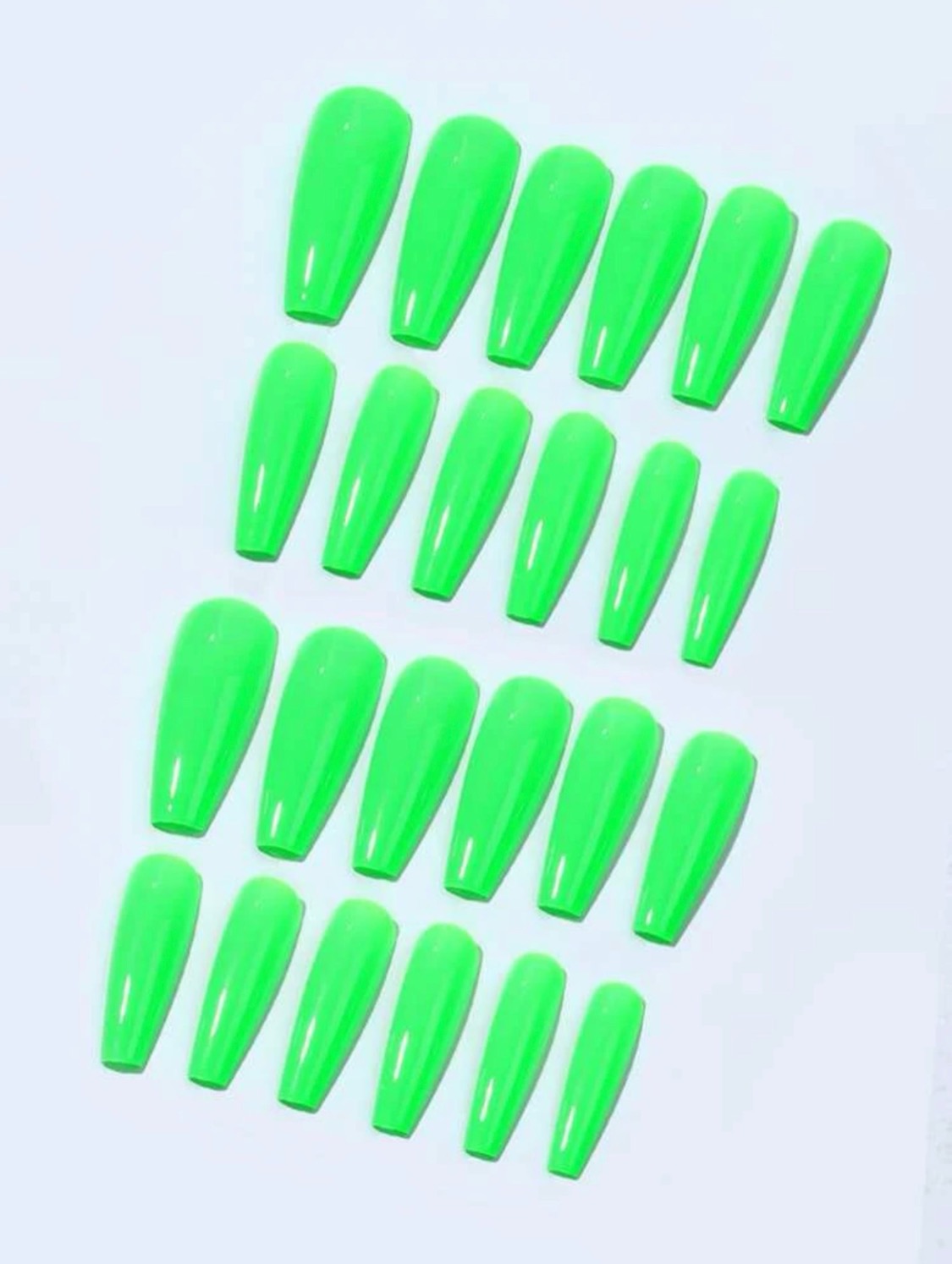 Neon Green Nail Set