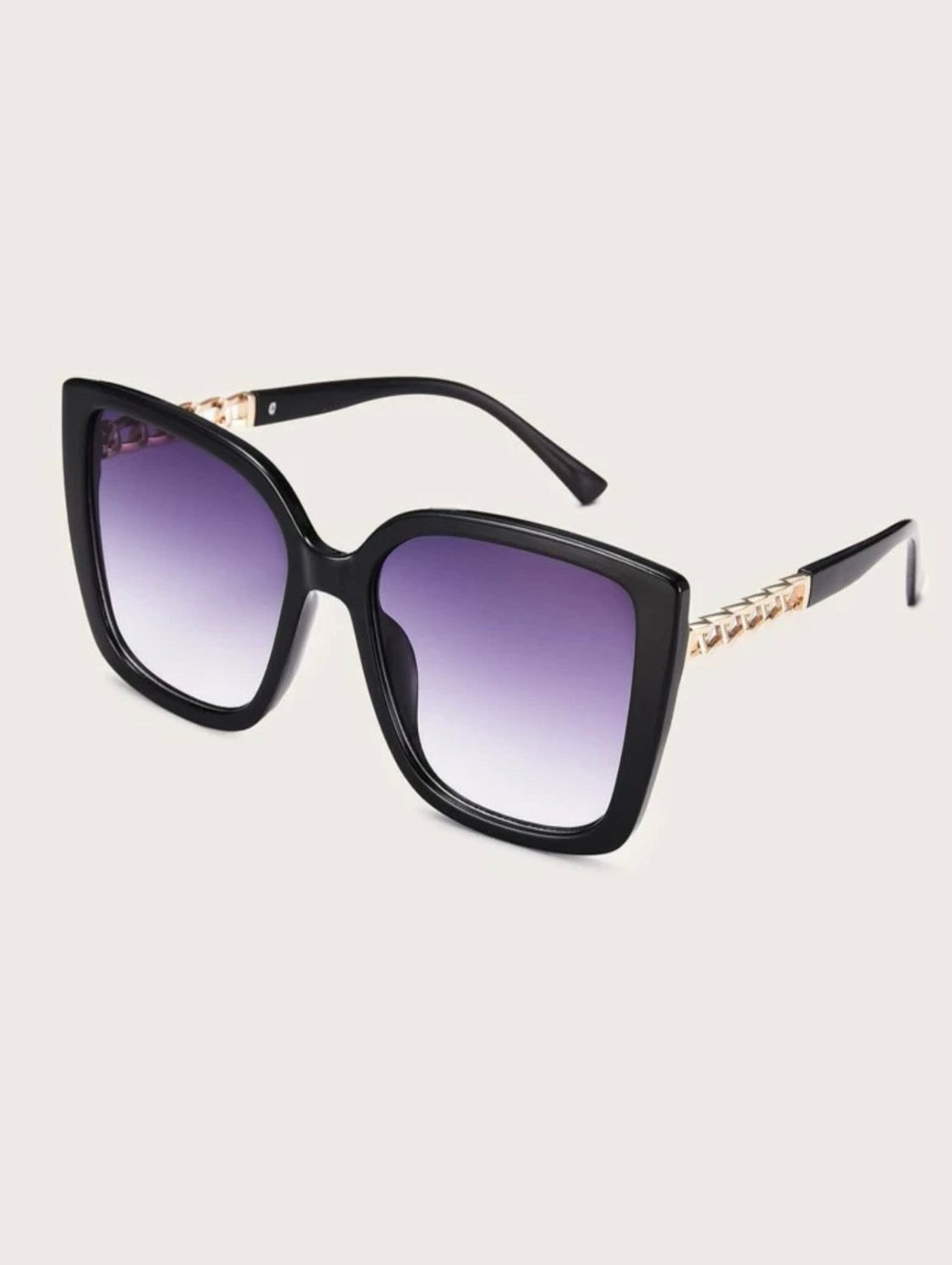 Purple Shade Chain Link Sunglasses