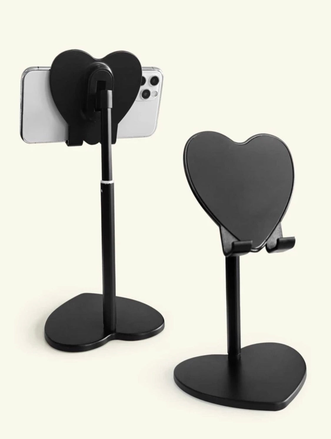 Black Heart Phone Holder