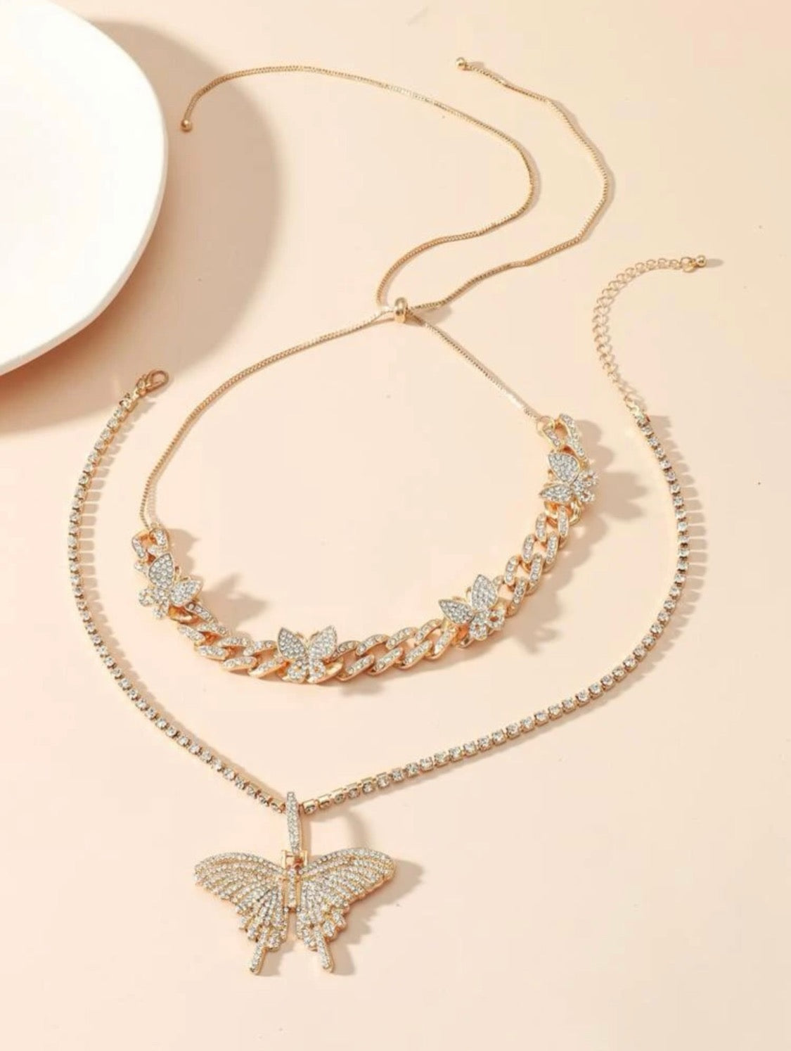 Butterfly Chain Gang Necklace