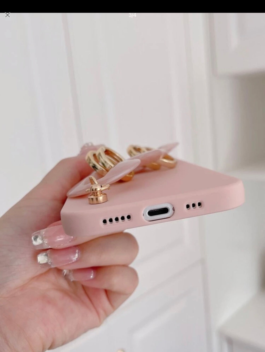 Pink Hand Strap Case