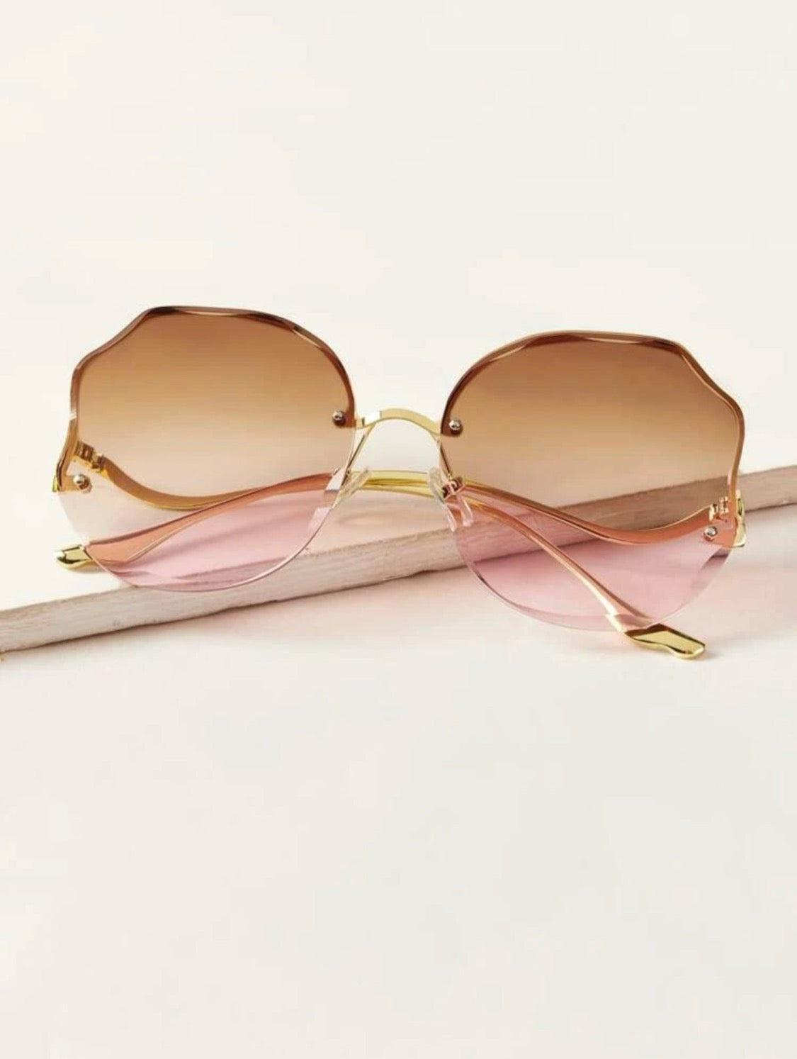 Ombré Pink Shaded Sunglasses
