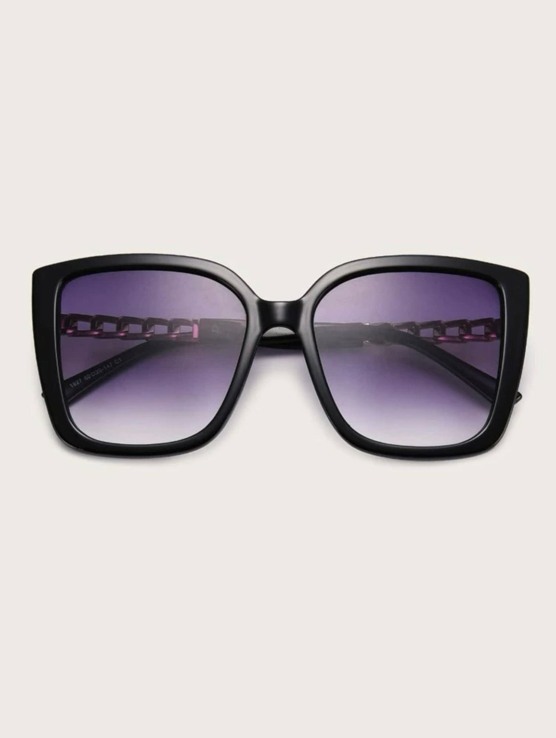 Purple Shade Chain Link Sunglasses