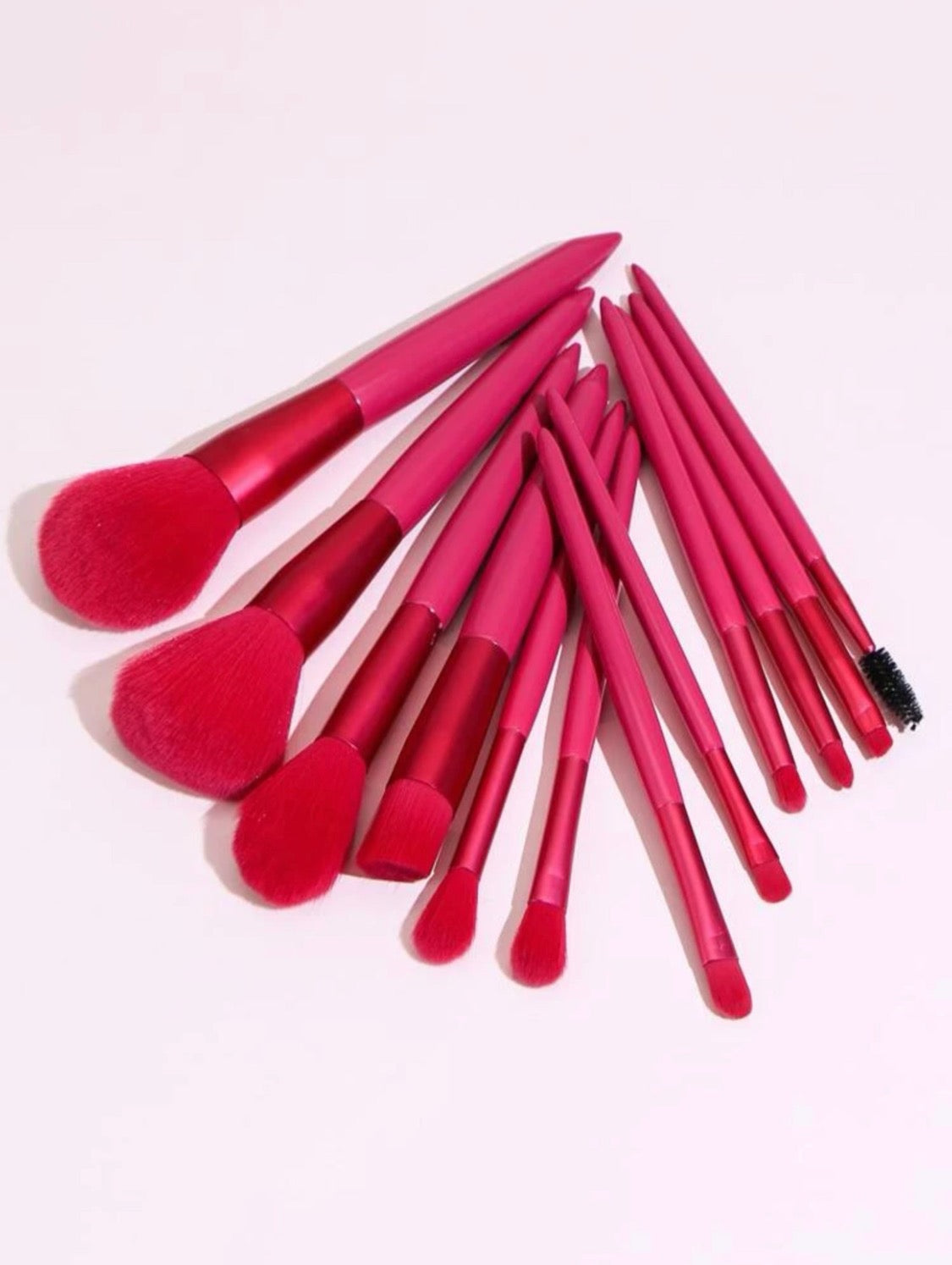 Custom Hottie Red Makeup Brush Set