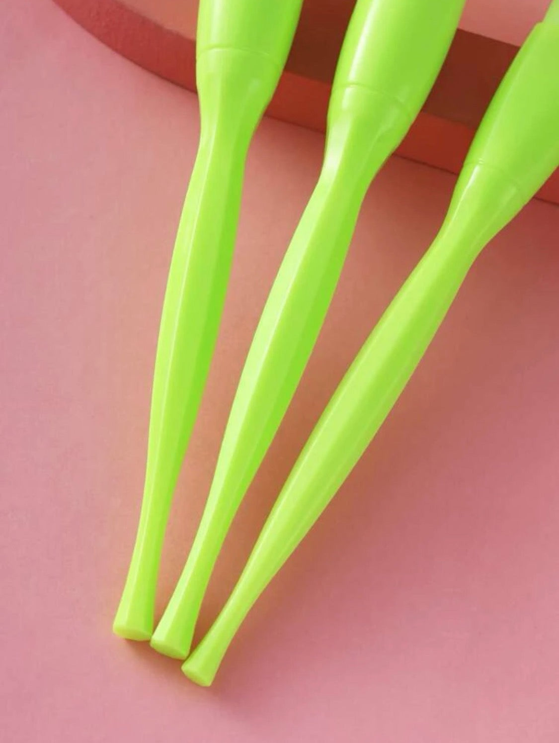 Custom Neon Green Makeup Brush Set