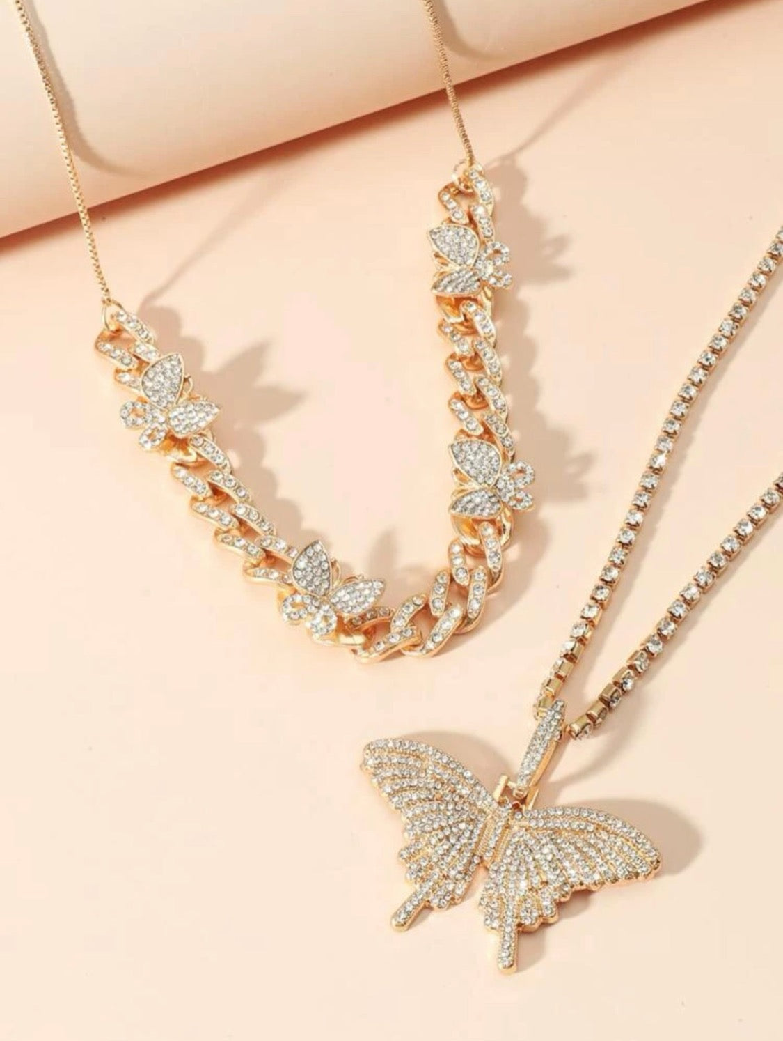 Butterfly Chain Gang Necklace