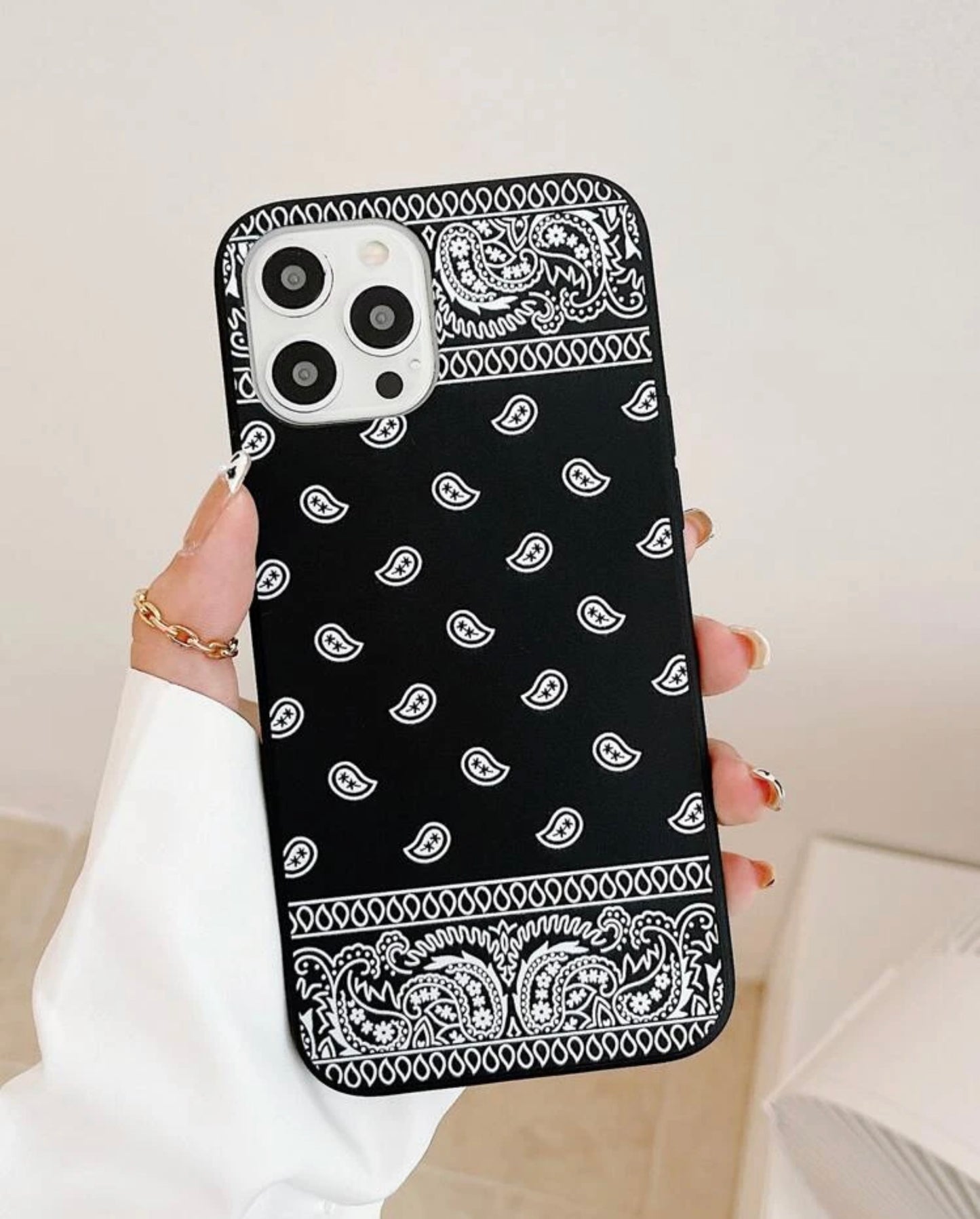 Black Bandana Phone Case