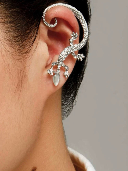 Gorgeous Gecko Clip Earring