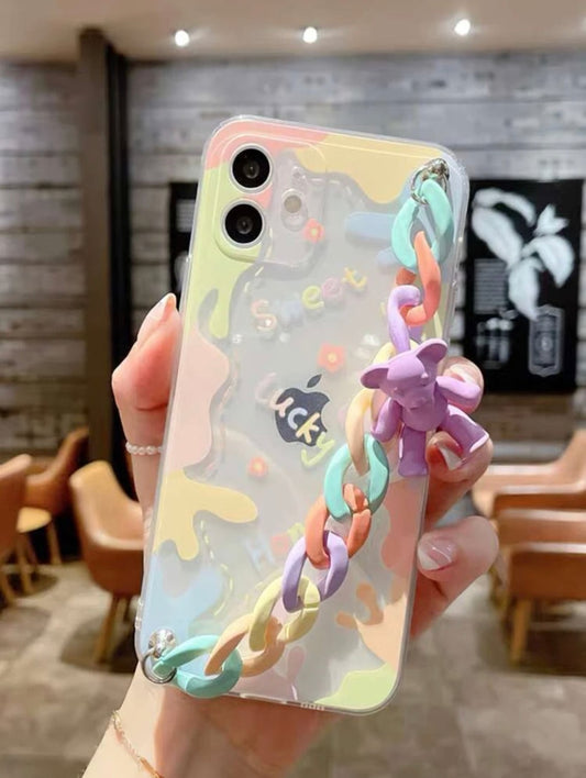 Bear Strap Color Splat Phone Case