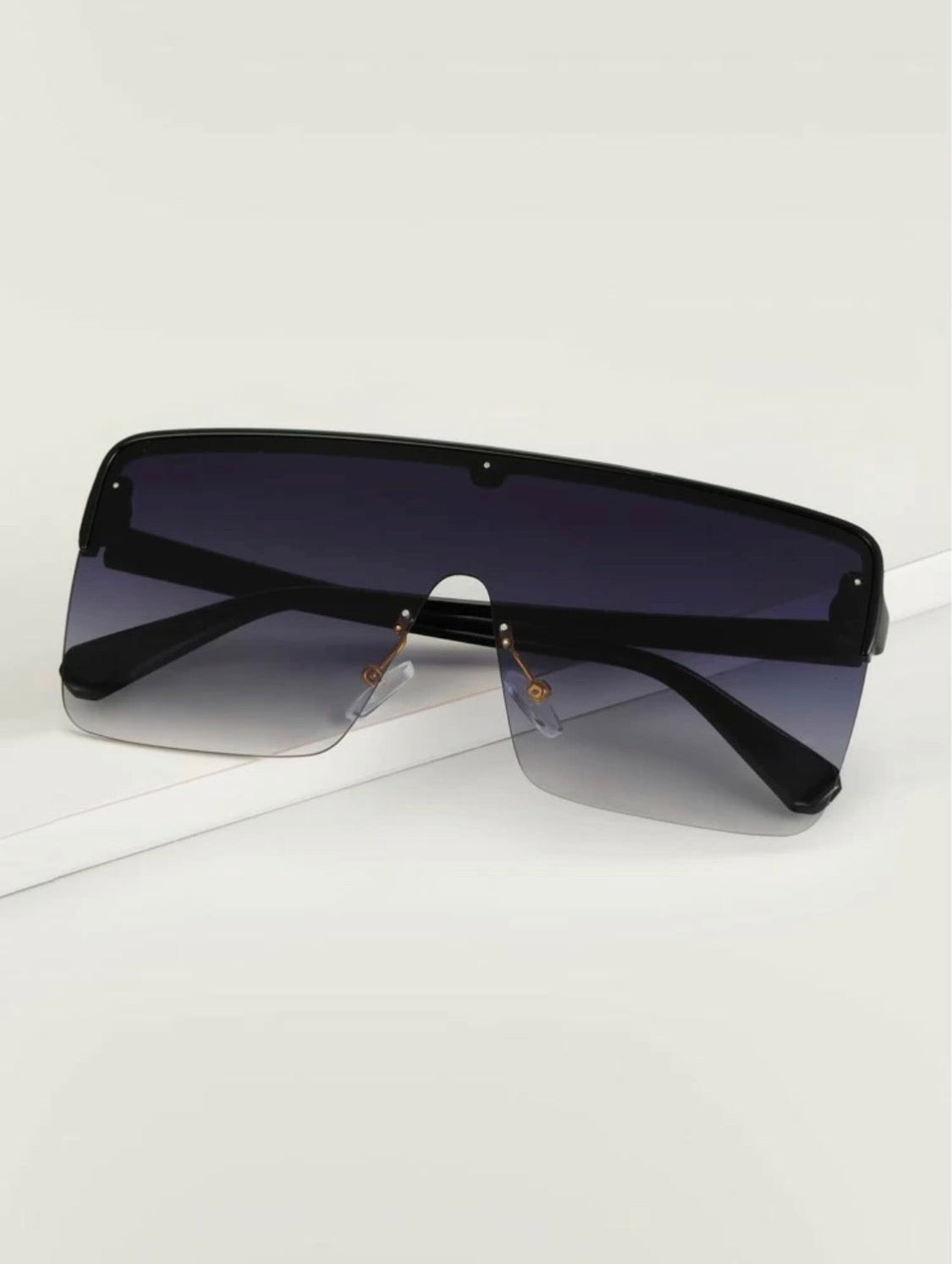 Stallion Black & Dark Purple Sunglasses