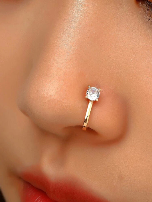 Studded Nose Clip Ring