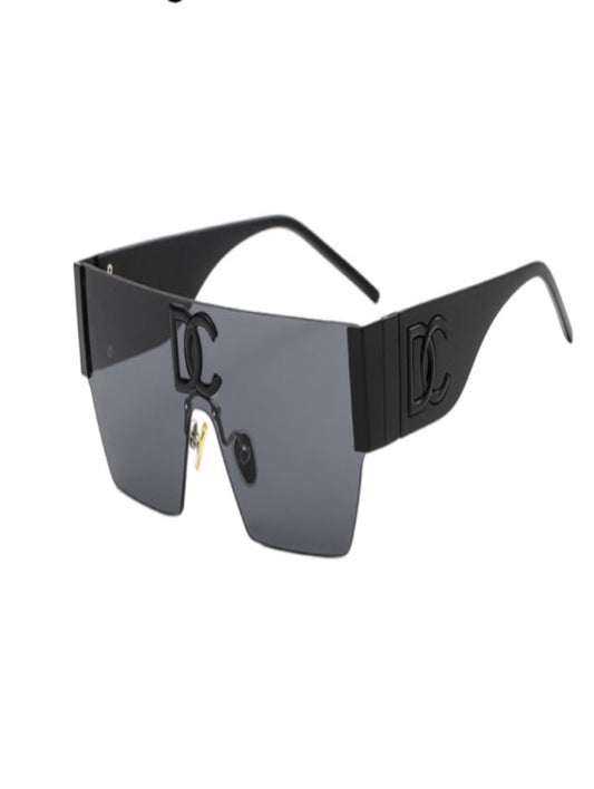 Black On Black Panoramic Sunglasses