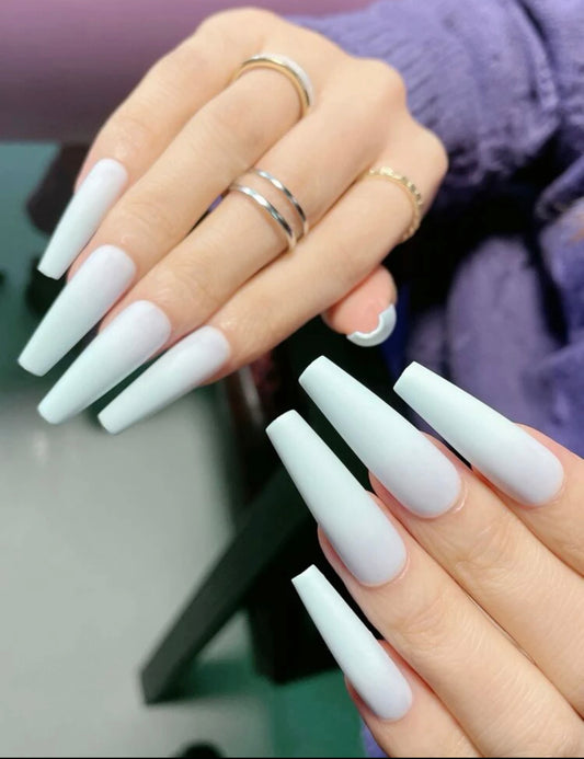 Mint Blue Nail Set