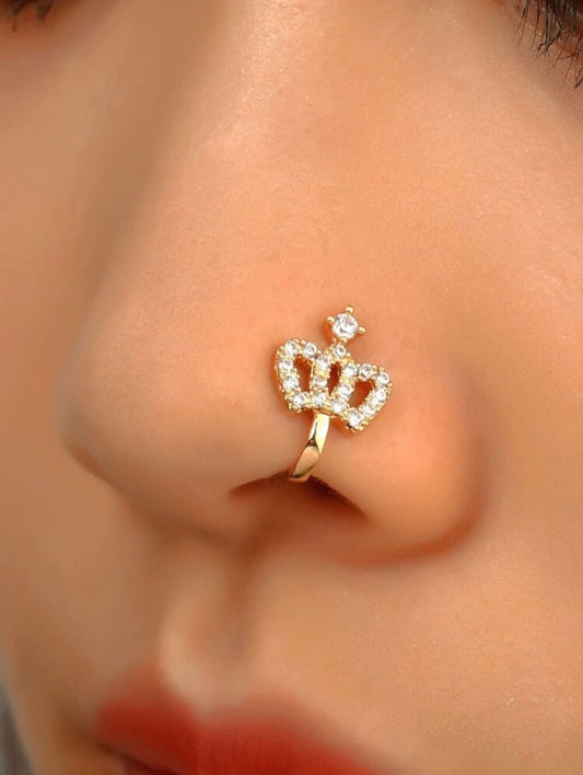 Crown Me Nose Ring Clip