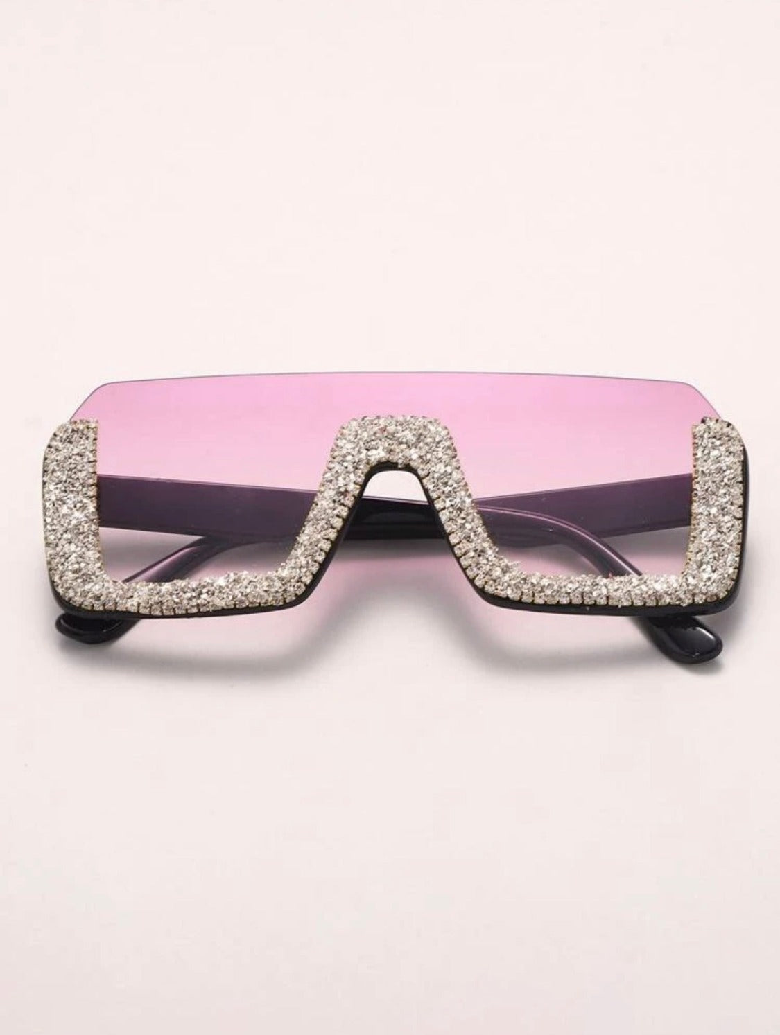 Pink Shaded Bling Sunglasses