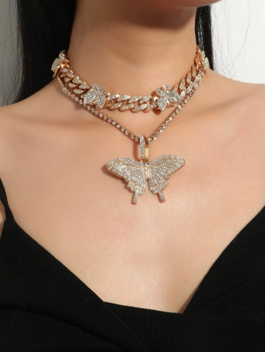 Butterfly Chain Gang Necklace