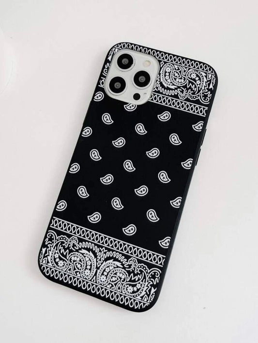 Black Bandana Phone Case