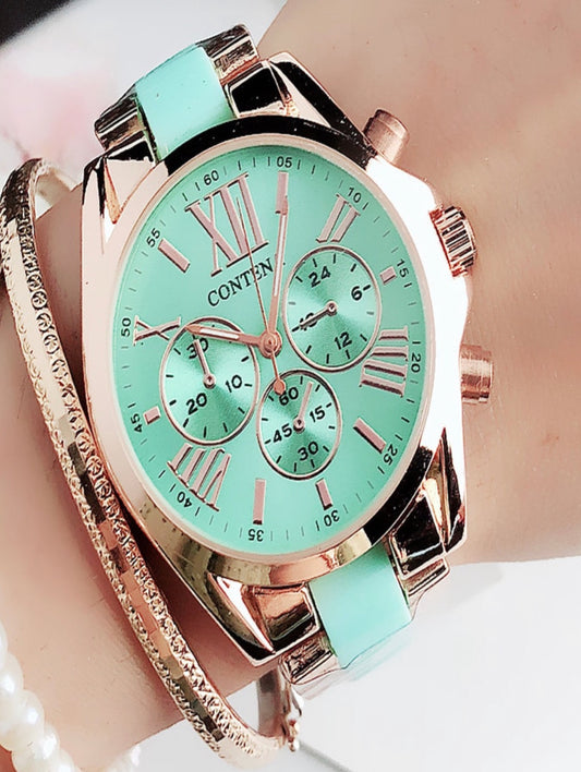 Time Is Money Green MK Watch