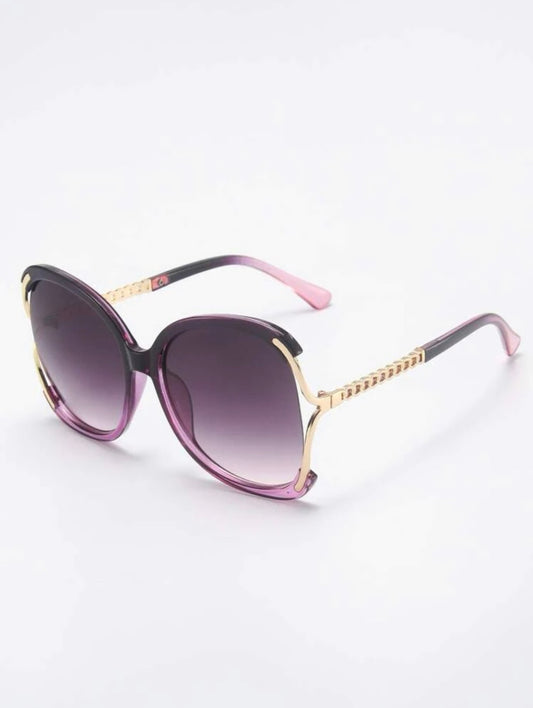 Deep Purple Chain Link Sunglasses