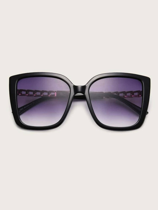 Purple Shade Chain Link Sunglasses