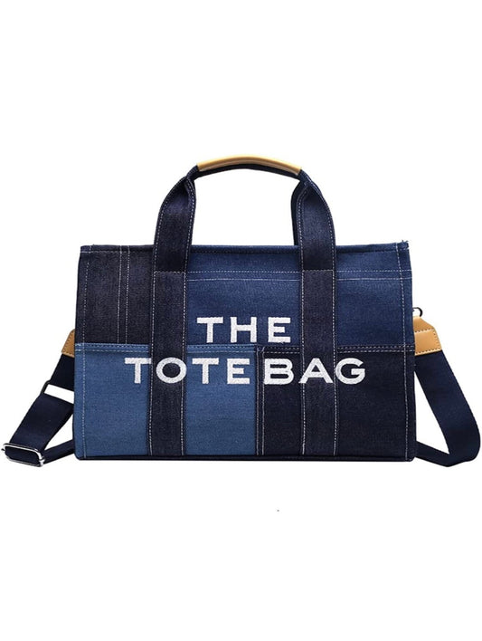 Tote Bag Blue Jean Denim