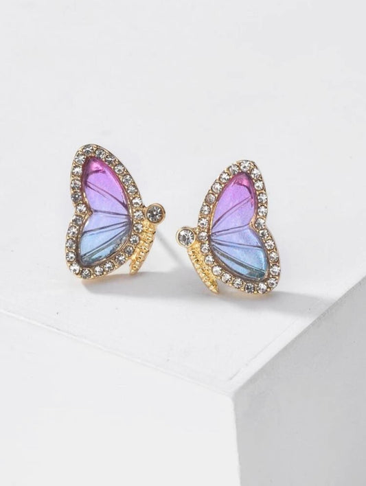 Butterfly Ombré Earring Set