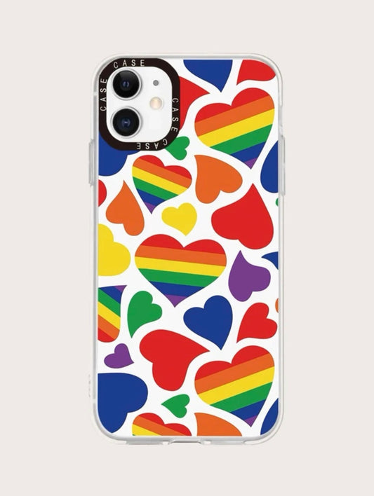 Rainbow Heart Phone Case