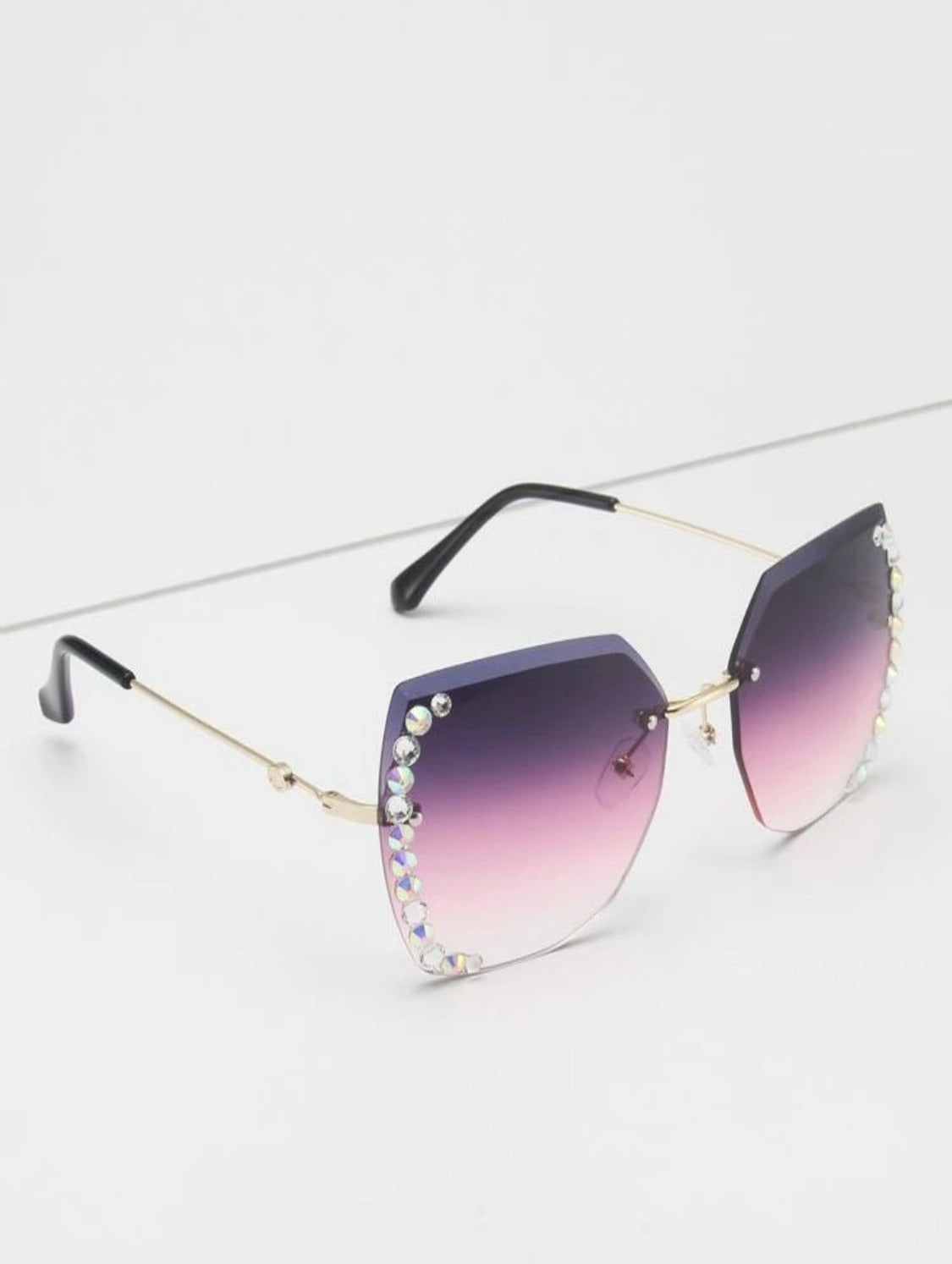 Just Cooling Purple Ombré Sunglasses